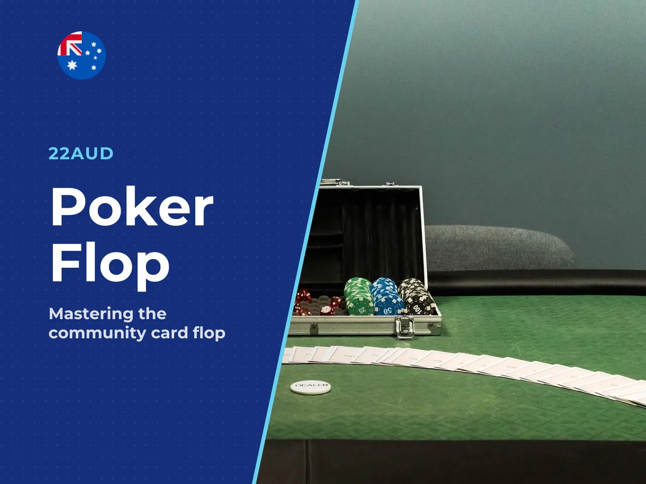 Flop. The dealer exposes the first