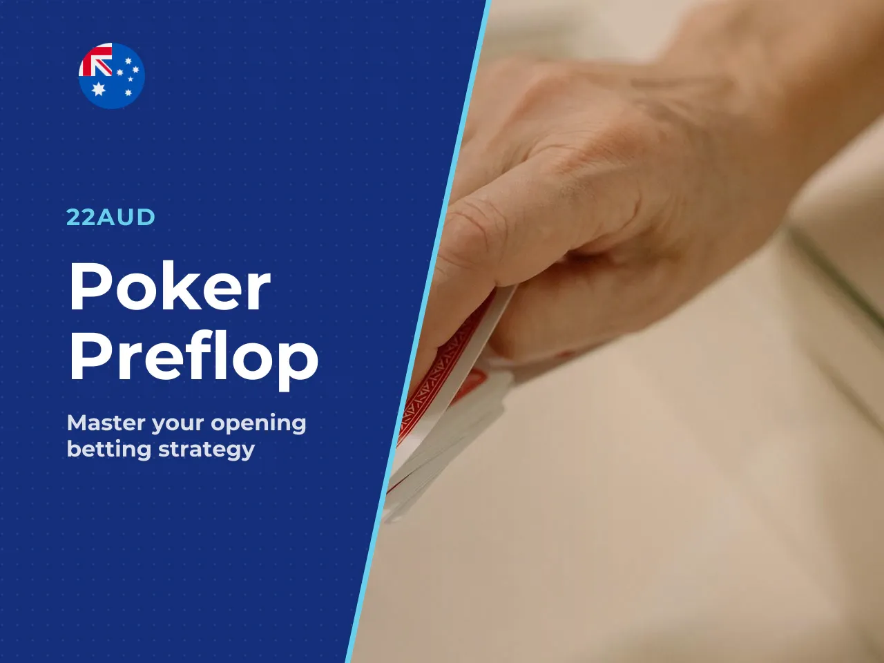 Pre-flop. Betting begins before any community