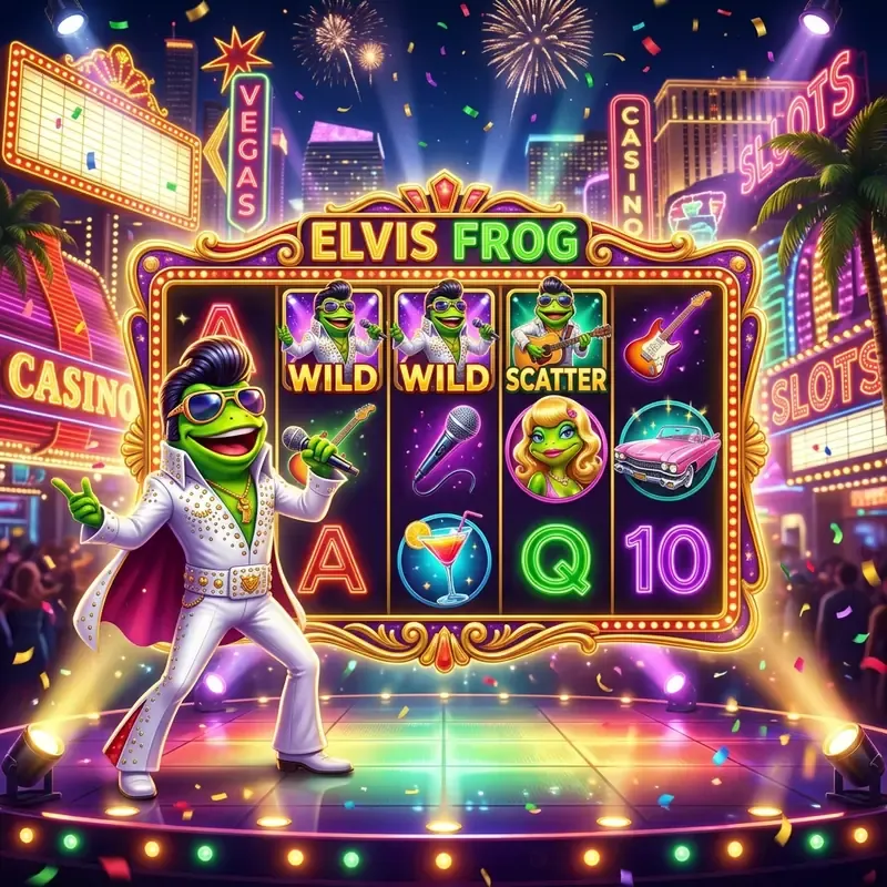 Elvis Frog in Vegas